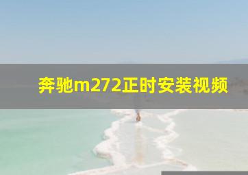 奔驰m272正时安装视频