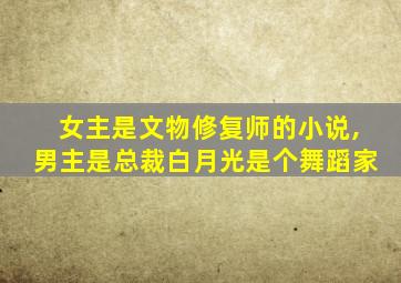 女主是文物修复师的小说,男主是总裁白月光是个舞蹈家