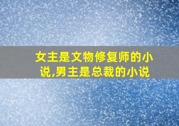 女主是文物修复师的小说,男主是总裁的小说