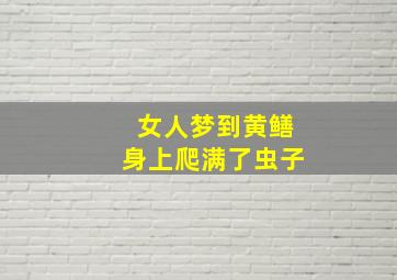 女人梦到黄鳝身上爬满了虫子