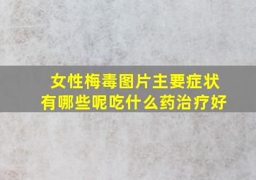 女性梅毒图片主要症状有哪些呢吃什么药治疗好