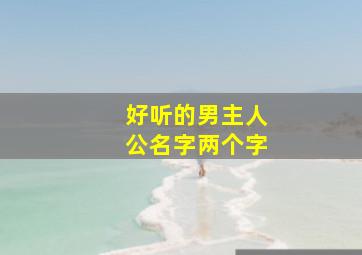 好听的男主人公名字两个字