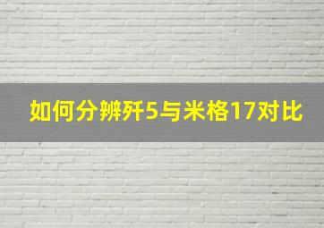 如何分辨歼5与米格17对比