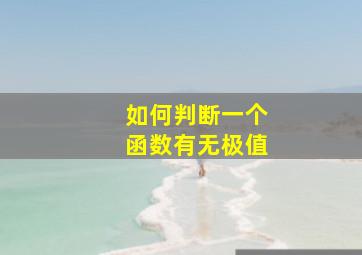 如何判断一个函数有无极值