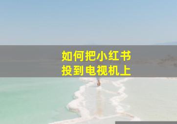 如何把小红书投到电视机上