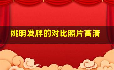 姚明发胖的对比照片高清