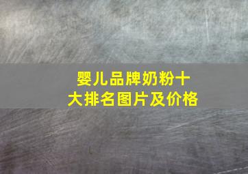 婴儿品牌奶粉十大排名图片及价格