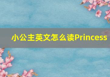 小公主英文怎么读Princess