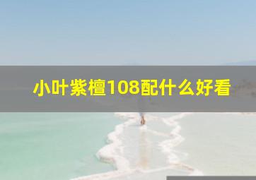 小叶紫檀108配什么好看