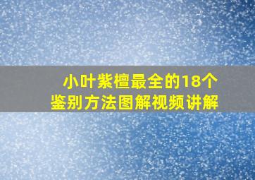 小叶紫檀最全的18个鉴别方法图解视频讲解