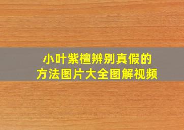 小叶紫檀辨别真假的方法图片大全图解视频