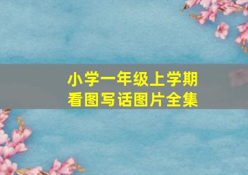 小学一年级上学期看图写话图片全集