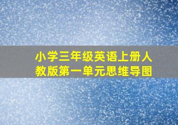 小学三年级英语上册人教版第一单元思维导图