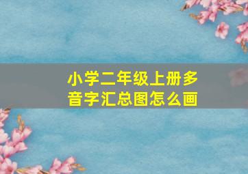 小学二年级上册多音字汇总图怎么画