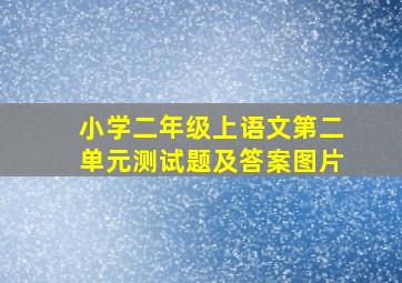 小学二年级上语文第二单元测试题及答案图片