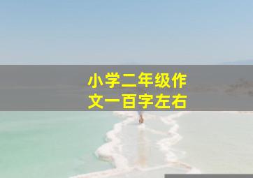 小学二年级作文一百字左右