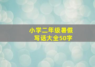 小学二年级暑假写话大全50字