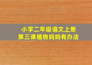 小学二年级语文上册第三课植物妈妈有办法