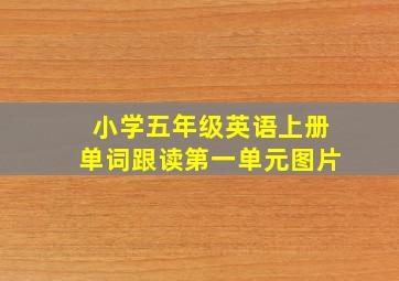 小学五年级英语上册单词跟读第一单元图片