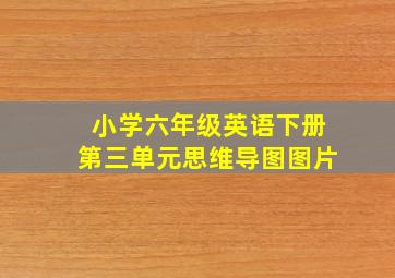 小学六年级英语下册第三单元思维导图图片