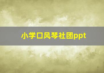 小学口风琴社团ppt