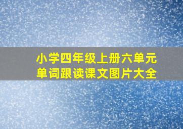 小学四年级上册六单元单词跟读课文图片大全