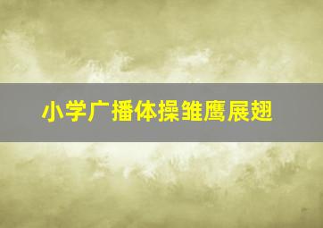 小学广播体操雏鹰展翅