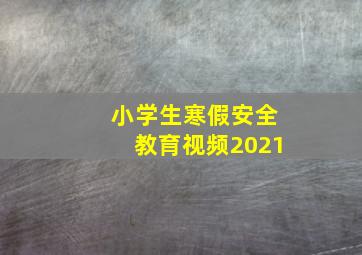 小学生寒假安全教育视频2021