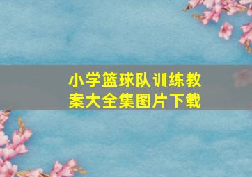 小学篮球队训练教案大全集图片下载