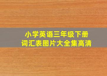 小学英语三年级下册词汇表图片大全集高清