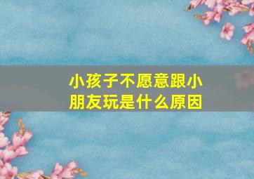 小孩子不愿意跟小朋友玩是什么原因