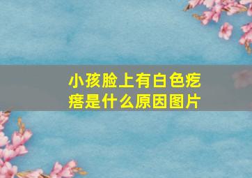 小孩脸上有白色疙瘩是什么原因图片