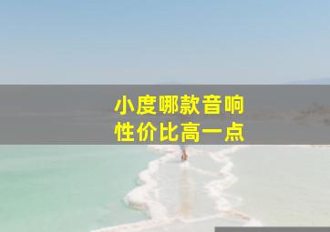 小度哪款音响性价比高一点