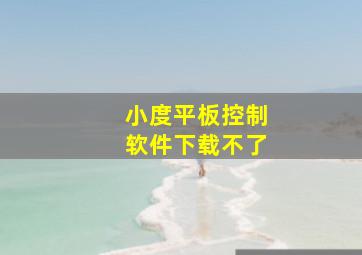 小度平板控制软件下载不了