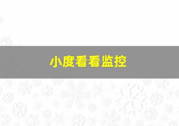 小度看看监控