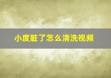 小度脏了怎么清洗视频