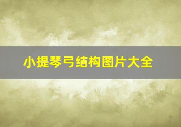 小提琴弓结构图片大全