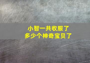 小智一共收服了多少个神奇宝贝了