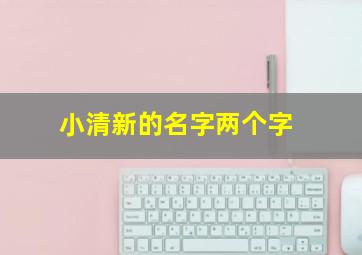 小清新的名字两个字