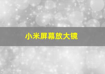 小米屏幕放大镜