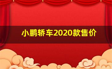 小鹏轿车2020款售价