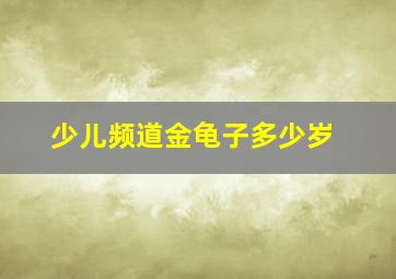 少儿频道金龟子多少岁