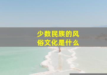 少数民族的风俗文化是什么