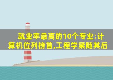 就业率最高的10个专业:计算机位列榜首,工程学紧随其后