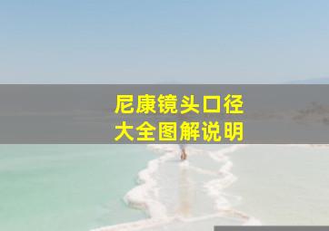 尼康镜头口径大全图解说明