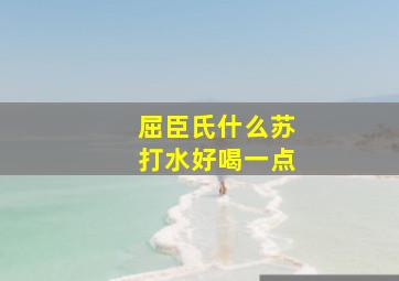 屈臣氏什么苏打水好喝一点