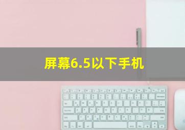 屏幕6.5以下手机