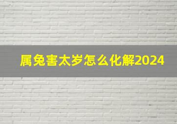 属兔害太岁怎么化解2024