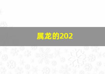 属龙的202