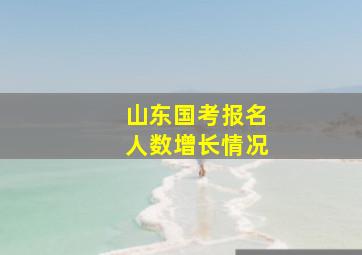 山东国考报名人数增长情况